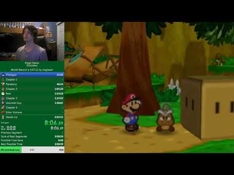 Paper Mario Glitchless Speedrun in 3:48:56