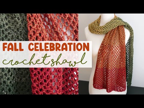 A PERFECT Autumn Shawl! (Fall Celebration Crochet Shawl)