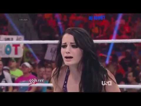 WWE Raw Aj Lee vs Paige Divas Championship rematch june 30,2014