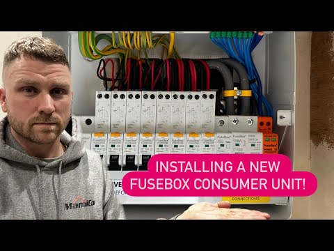 Installing a new Fusebox F2010MX consumer unit!