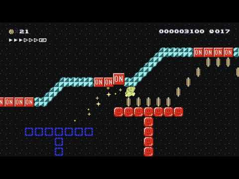 ★simpleONOFF star run!20sec★ by くするど - Super Mario Maker 2 - No Commentary 1by