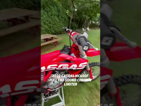 2022 GasGas MC450F sound check and limiter with full FMF exhaust #gasgas #fmf #dirtbike #mx #exhaust
