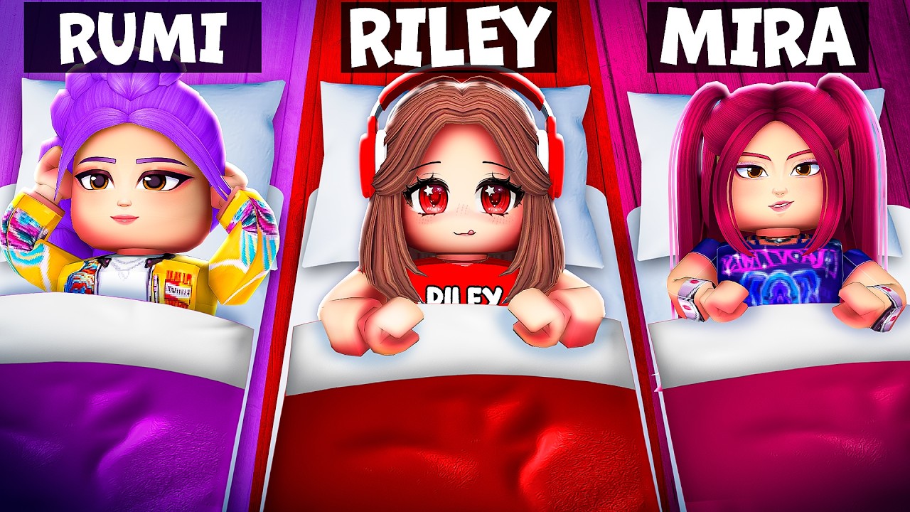 Having a KPOP DEMON HUNTER SLEEPOVER In Roblox..(Brookhaven)
