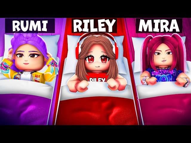Having a KPOP DEMON HUNTER SLEEPOVER In Roblox..(Brookhaven)