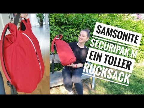 Backpack for every day, Samsonite Securipak M, for excursions, travel, work, a great companion