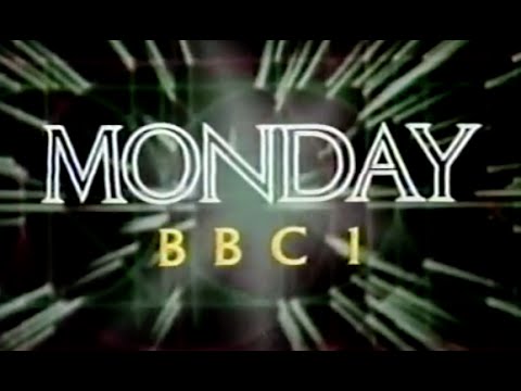 BBC1's first evening of COW symbol - Monday 18/2/85