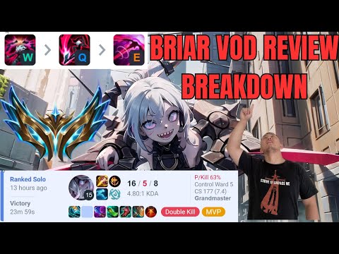 Rank 1 Briar Jungle VOD Review Breakdown | Insane DPS Moments and Pro-Level Tips | League of Legends