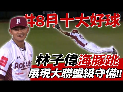 中職》大聯盟級守備來了！林子偉海豚跳沒收大師兄安打⚾八月十大好球【MOMO瘋運動】