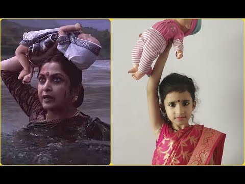 5-year-old Aanya Acting as Sivagami Devi from Bahubali | Kids Fun Learning