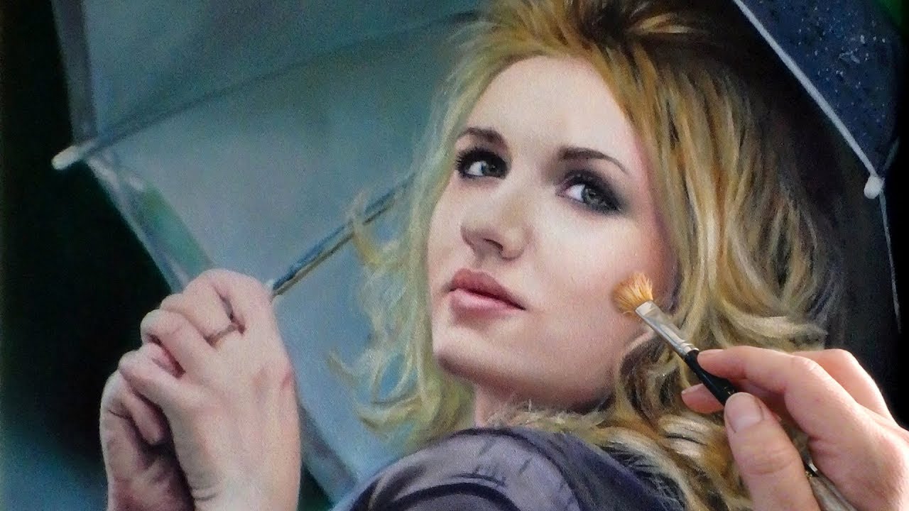 Oil Painting Woman portrait tutorial by Isabelle Richard