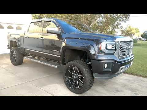 6.5 INCH ZONE LIFT 2015 GMC SIERRA DENALI 24 INCH FUEL MAVERICKS 35 INCH HAIDA MUD CHAMPS