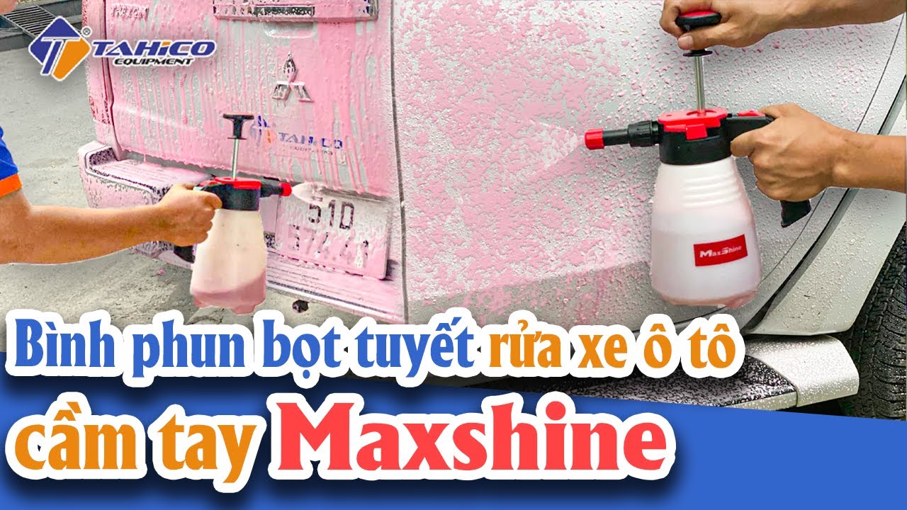Bình phun bọt tuyết rửa xe ô tô cầm tay SFS001 Maxshine 23