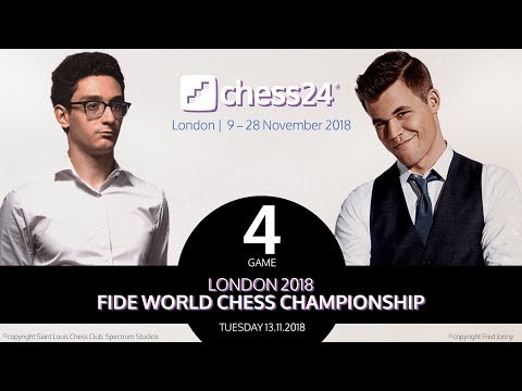 Carlsen-Caruana Game 4 - 2018 FIDE World Chess Championship