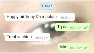 Birthday wishes all tq