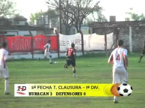 Fecha 5, Clausura 2012 LCF: Huracán 3 - 0 Defensores
