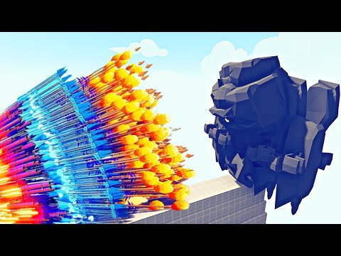 ROCK THROW GOLEM vs EVERY GOD - Totally Accurate Battle Simulator TABS