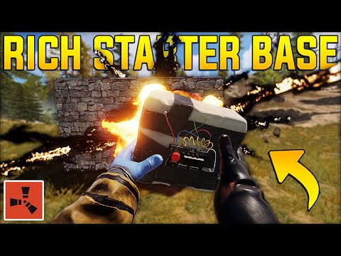 RAIDING an INSANELY RICH STARTER BASE for JACKPOT COMPONENTS! - Rust Gameplay
