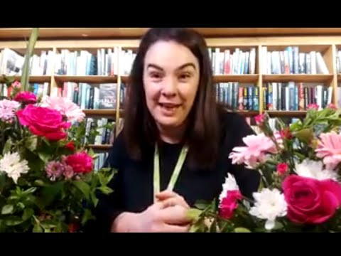 A lovely demonstration of flower arranging by Edel