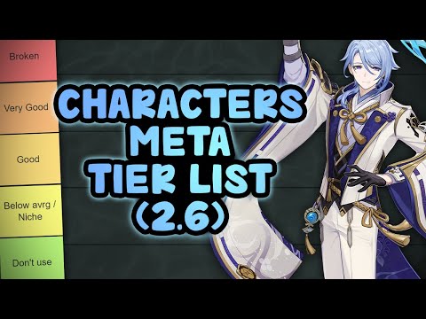 2.6 Characters Meta Tier List | Genshin Impact
