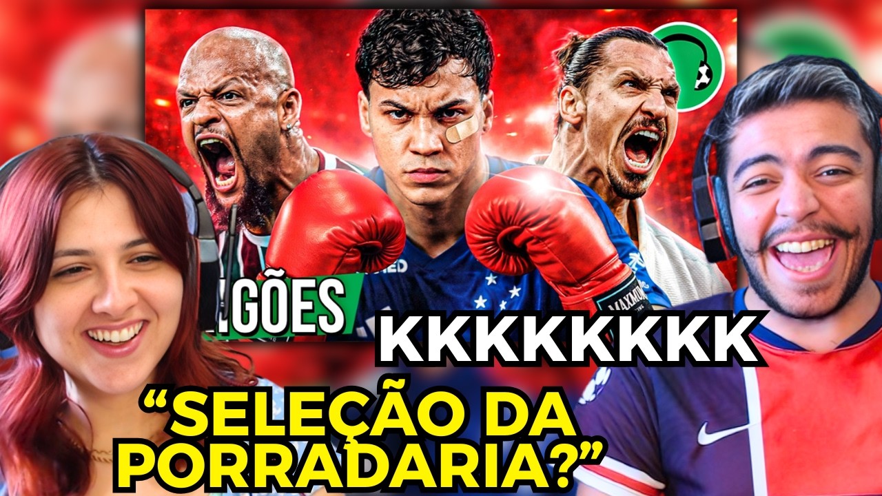 (FutParódias)  ♫ A SELEÇÃO DA PORRADARIA NO FUTEBOL! | Paródia Numb - Linkin Park | REACT