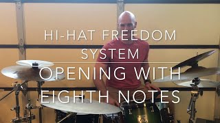 How to open your hi-hat with freedom and control - Drum lesson - part 1