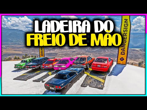 Downhill without brakes using the handbrake - Forza Horizon 5