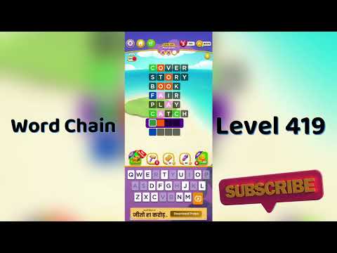 Word Chain Level 419 Answers 🔗 | Easy Solutions & Tips