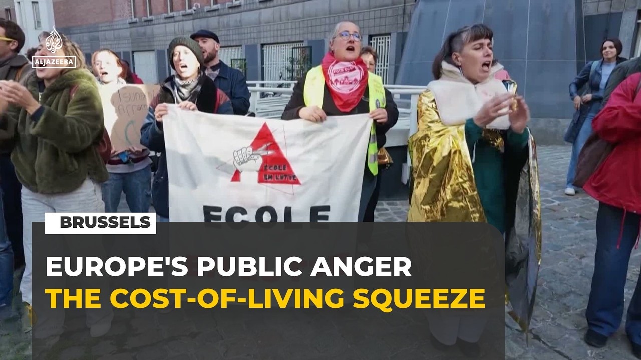Europe protests grow as rising living costs meet government spending cuts