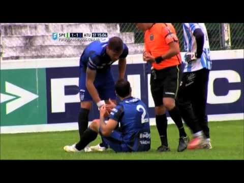 La expulsión de Quiroga. Estudiantes 1 - Atlético Tucumán 1. Fecha 38. B Nacional 2015. FPT