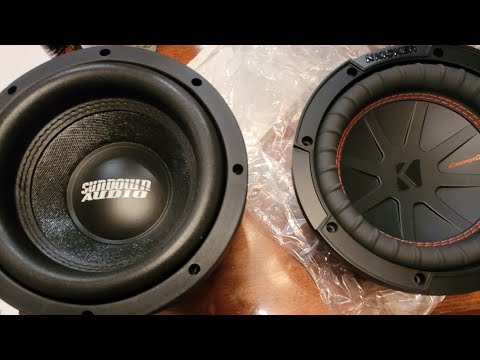 Kicker Comp R vs Sundown E8 series 8inch subwoofer