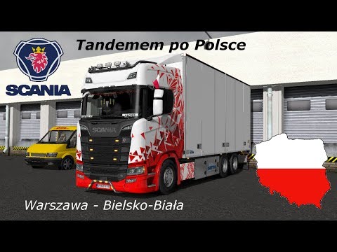 Euro Truck Simulator 2 Timelpase #1 „Tandemem po Polsce” Warszawa - Bielsko-Biała