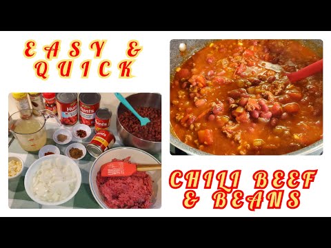 HOW TO MAKE CLASSIC CHILI BEEF & BEANS | EASY & QUICK...