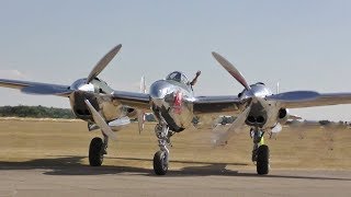 'FLYING BULLS' - LOCKHEED P-38 LIGHTNING & VOUGHT F-4U CORSAIR - DUXFORD FLYING LEGENDS - 2018