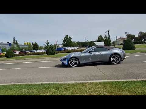 Thumbnail for Ferrari Roma Spyder entering the Ferrari Factory in Maranello!!! by Ferrari Roma