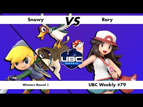UBC Weekly #79 - Winners Round 1 - Snowy (Toon Link, Duck Hunt) Vs. Rory (Pokemon Trainer)  - SSBU