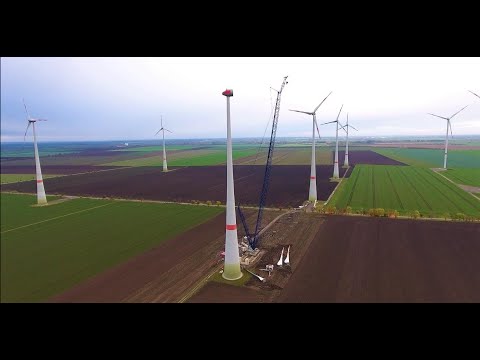 Wind farm Biere/Borne service work on an Enercon E-82 wind turbine 01.11. 2020