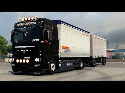 Euro Truck Simulator 2 1.46 | MAN TGX 2010 480 | Frederikshavn-Odense | ETS2 Mods