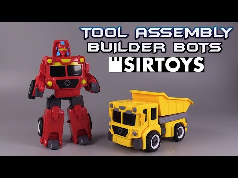 SirToys - Tool Assemble Builder Bots - Dump Truck & Fire Engine