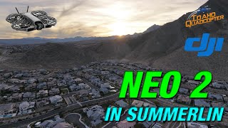 DJI Neo 2 - Flying in Summerlin Nevada During the Golden Hour