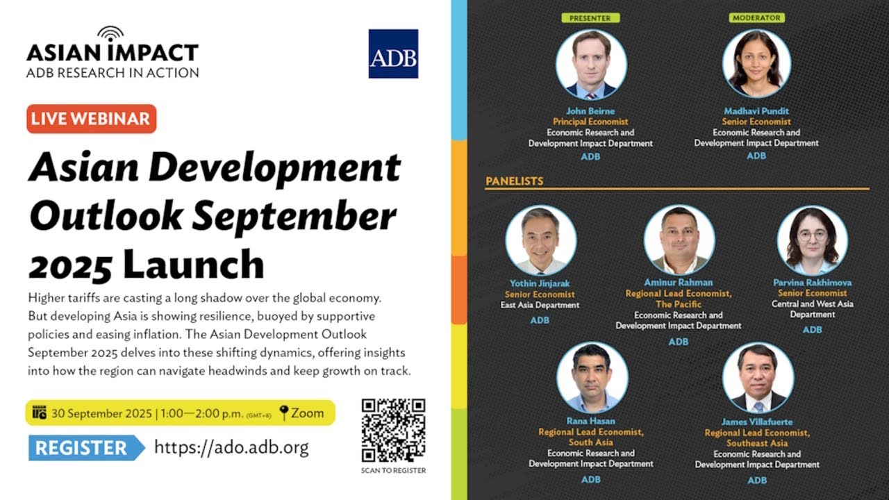 Asian Impact Webinar 102: Asian Development Outlook September 2025 Launch