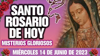 EL SANTO ROSARIO DE HOY MIÉRCOLES 14 DE JUNIO DE 2023-MISTERIOS GLORIOSOS VIRGENMARÍADEL ROSARIO