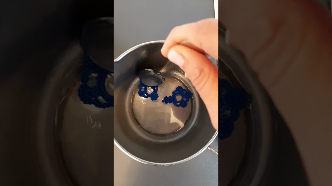 Come inamidare le creazioni ad uncinetto tutorial