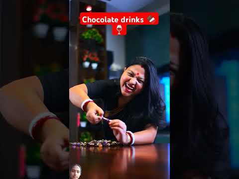 chocolate drinks 🍫🍷  #shorts