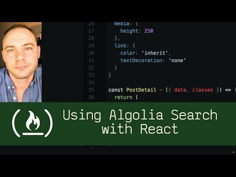 Using Algolia Search with React (P5D98) - Live Coding with Jesse