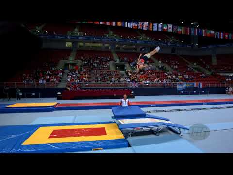 ZALOMIN Mikhail (RUS) - 2017 Trampoline Worlds, Sofia (BUL) - Qualification Double Mini Routine 2