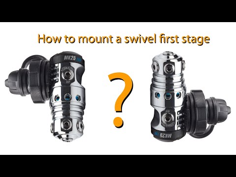 How to mount a swivel type first stage
