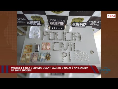 Mulher é presa com grande quantia de dinheiro e drogas na zona sudeste 12 01 2022