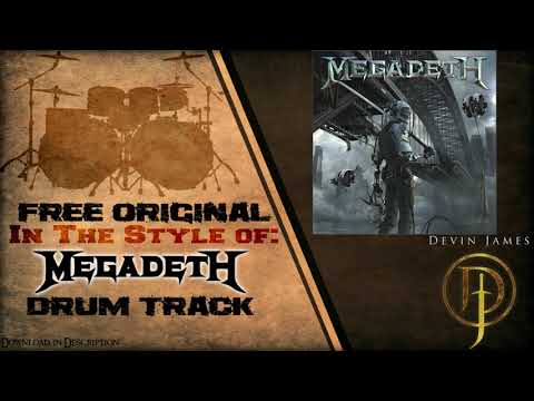 Megadeth Styled Free Original Drum Track - 179 BPM (FREE DOWNLOAD)