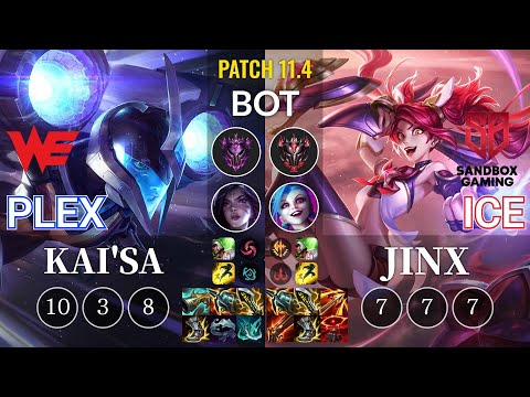 WE Plex Kai'Sa vs SB.A Ice Jinx Bot - KR Patch 11.4