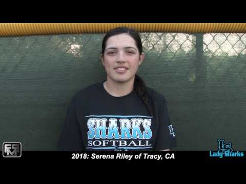2018 Serena Riley Pitcher and First Base Softball Skills Video - SJ Lady Sharks